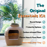 Original Hidden Litter Box Essentials Kit Mocha Brown